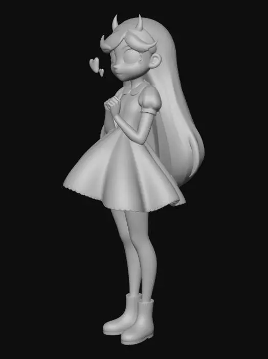 3D model for Sweet Hearts in a Teal Dress