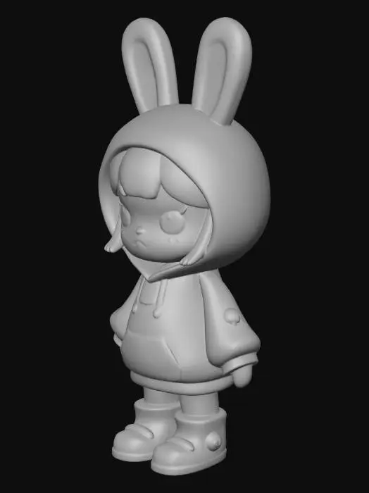 3D model for Pastel Bunny Hoodie