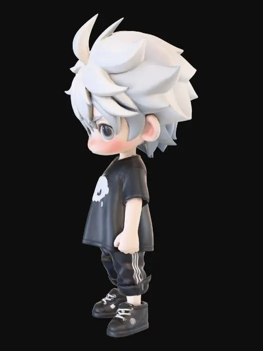 3D model for Spiky Snow Kid