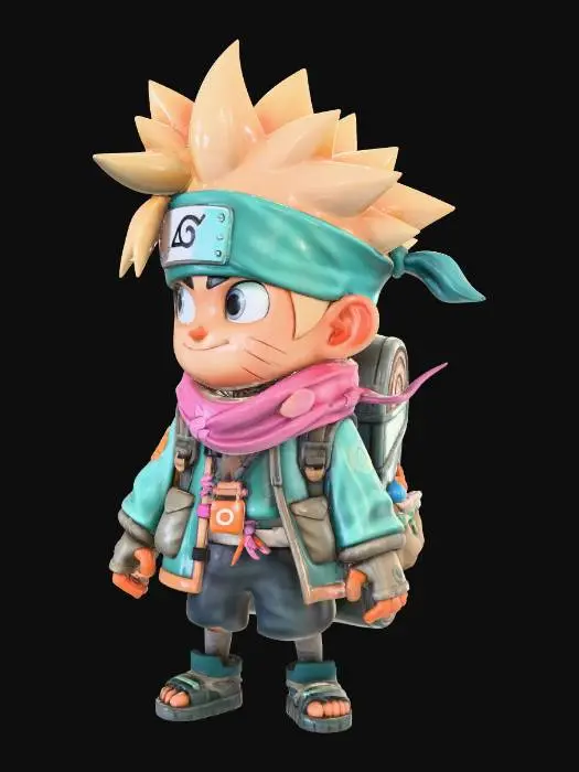 3D model for Tiny Shinobi Adventurer