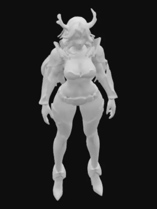3D model for Highly Detailed, Miss Fortune from League of Legends. Curvy body. sexy expression. , Ultra Realistic, . Well-proportioned. Clearly defined features. Highly detailed. Highly stylized. Bold, recessed features with a depth of at least 2mm. Sharp, clean lines. 