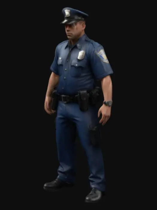3D model for Incredibly Detailed, NYC Police Officer
