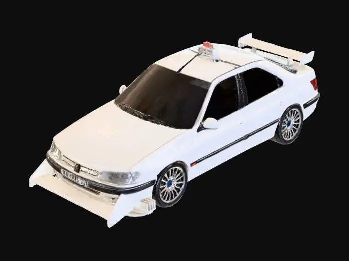 3D model for Peugeot 406 Taxi 1