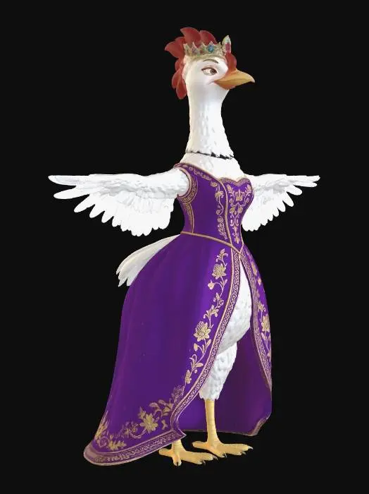 3D model for Queen of the Coop