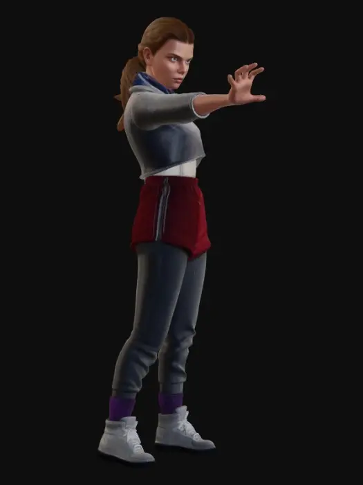 3D model for Eleven's Telekinetic Stance