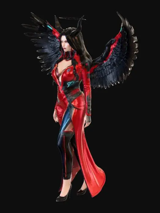 3D model for Crimson Seraph