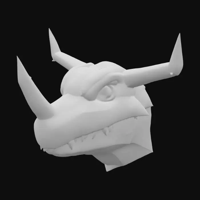 3D model for Dragon Mask