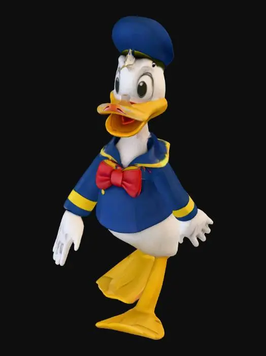 3D model for Duck in Blue Outfit