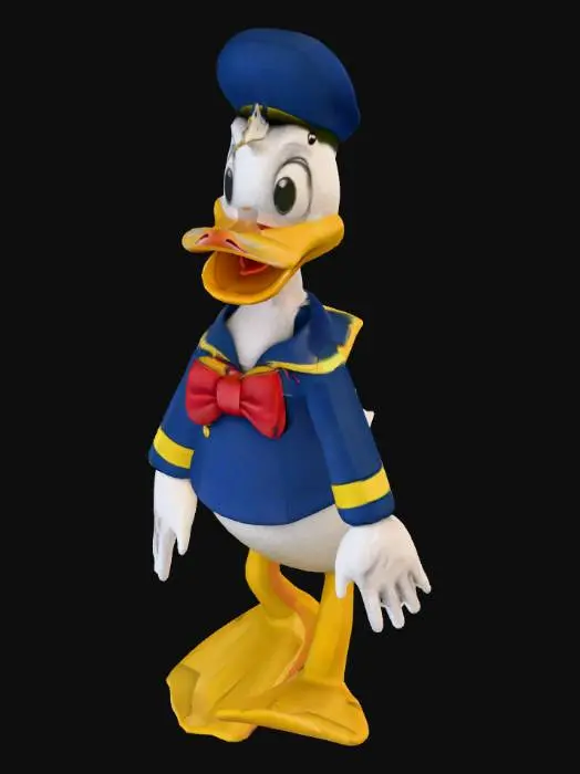 3D model for Duck in Blue Outfit