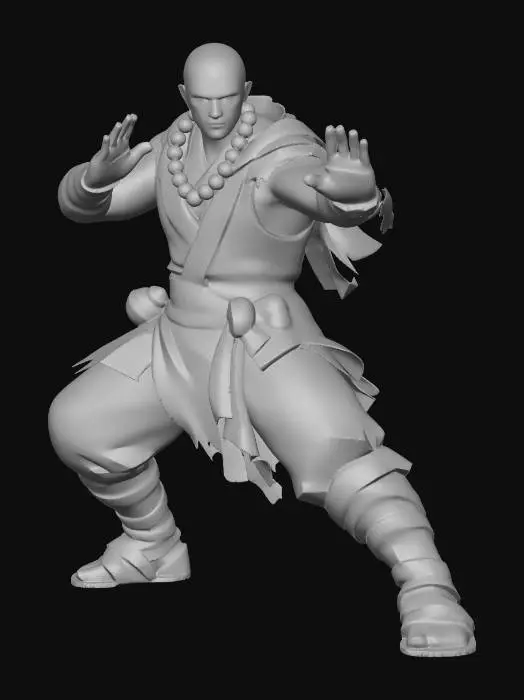 3D model for Pathfinder: Sajan – monk