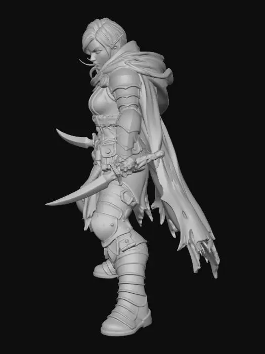3D model for Azureblade Ranger