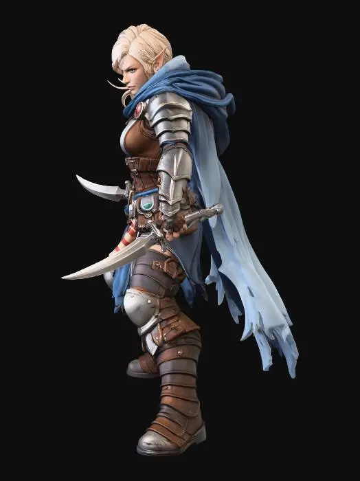 3D model for Azureblade Ranger