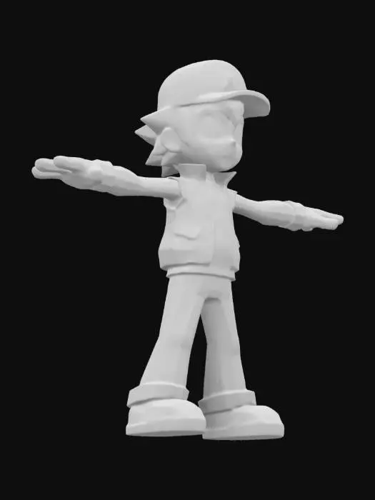 3D model for Ash ketchum T pose