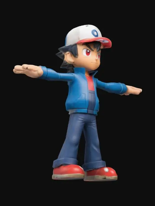 3D model for Ash ketchum T pose