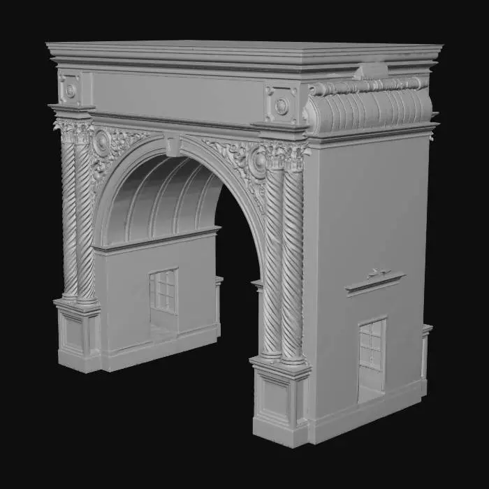 3D model for Arched Portal