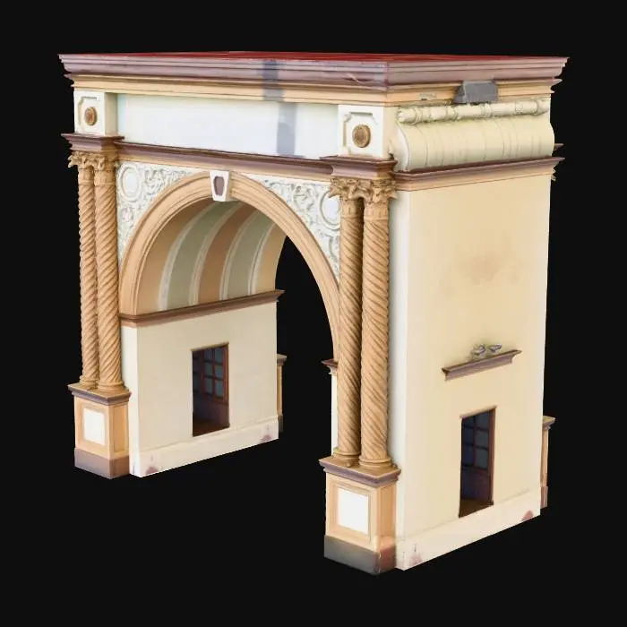 3D model for Arched Portal