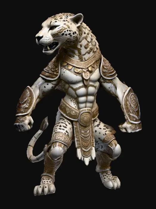 3D model for Jaguar Warrior