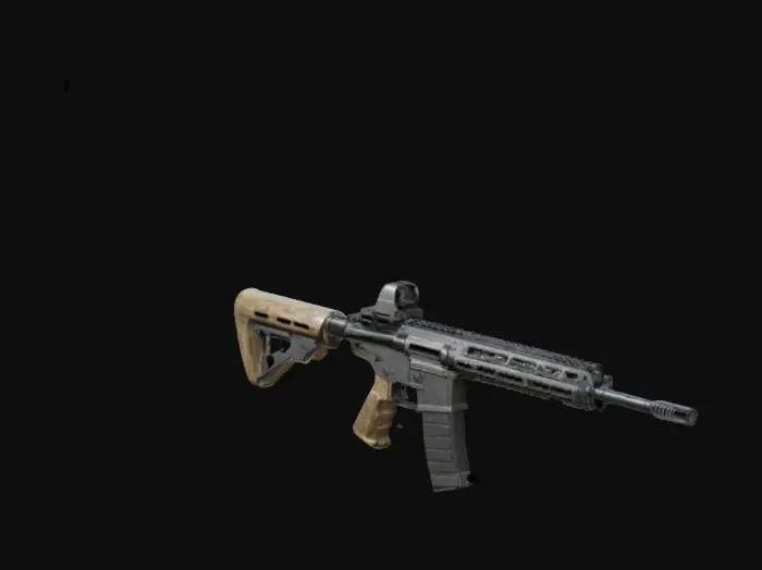 3D model for Realistic AR assault rifle