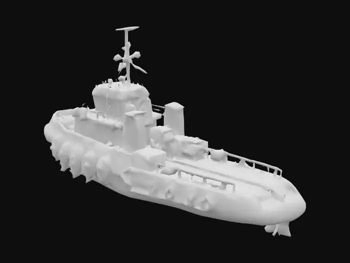 3D model for Tugboat on the River