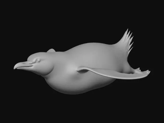 3D model for Underwater Penguin Glide