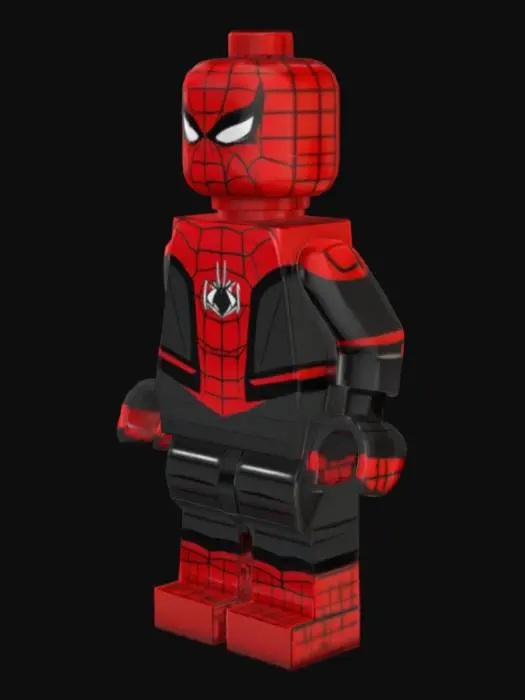 3D model for Create a design of this spider doing programming with a desk and chair, a high speed computer and a bedroom 