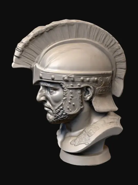 3D model for gladiatore romano busto facile da stampare in 3d