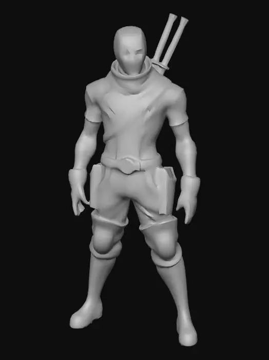 3D model for Red Samurai Vigilante