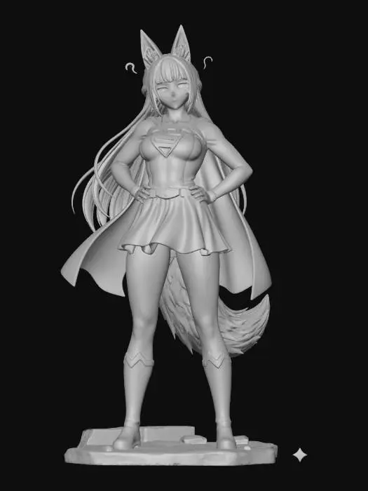 3D model for Supercat Heroine