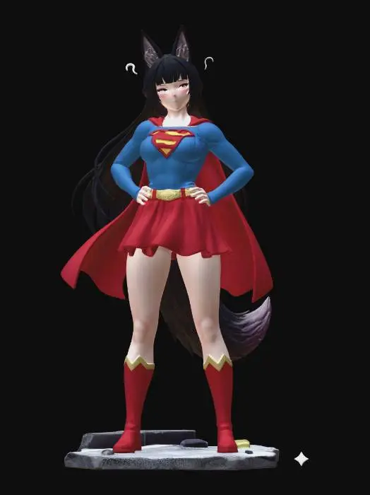 3D model for Supercat Heroine