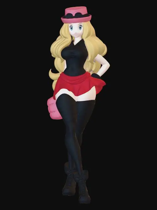 3D model for Pink Hat Fashionista