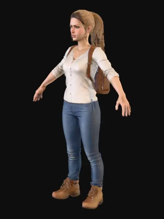 3D model for Explorer Stance, #heroine