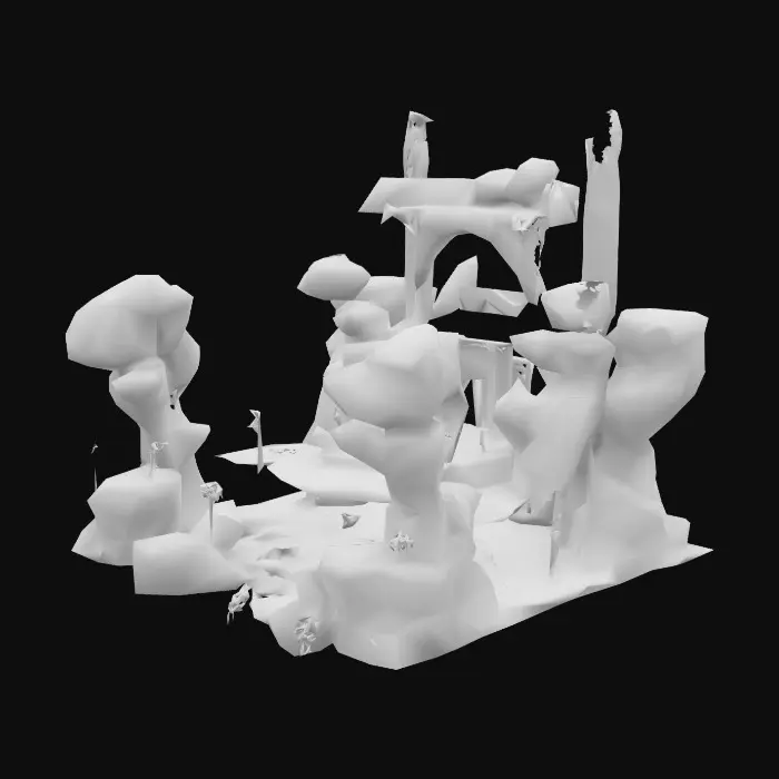 3D model for A big big spawn area, with a bunch of stuff 