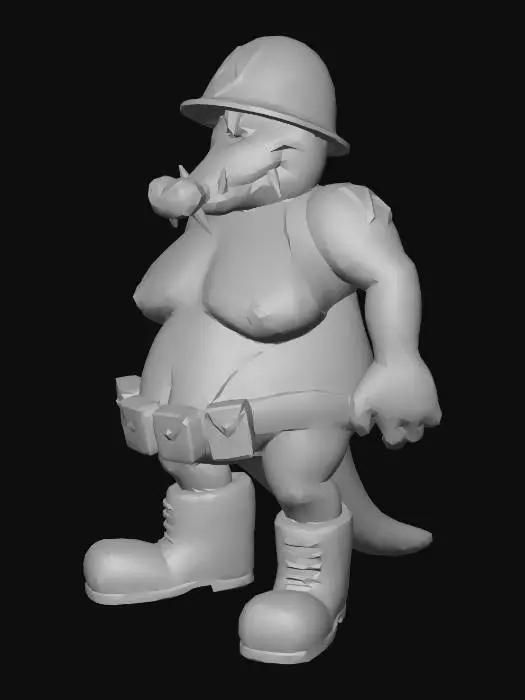 3D model for Croc Commander