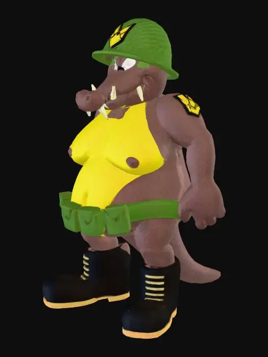 3D model for Croc Commander