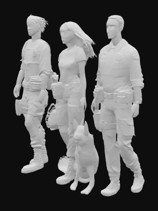 3D model for Rescue Team Illustrations