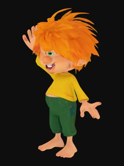 3D model for Colorful Rascal Pumuckl