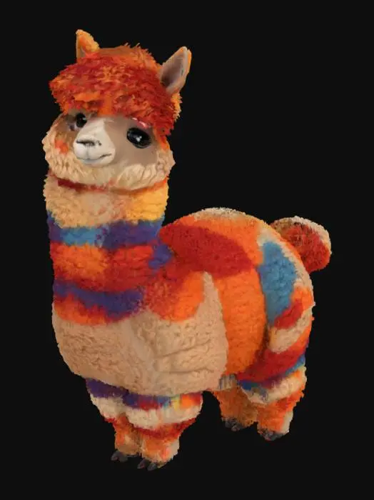 3D model for Colorful Alpaca in the Clouds