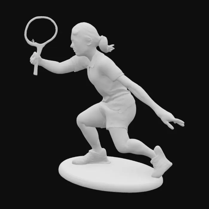3D model for Badminton Player Figurine