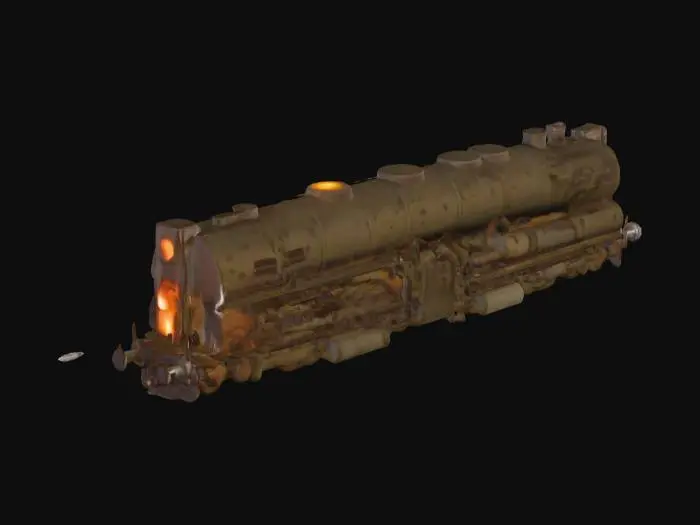 3D model for armored-locomotive