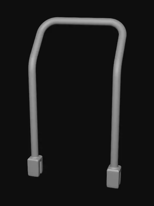 3D model for Alça em U de aço zincado para carrinhos de papel/caixas