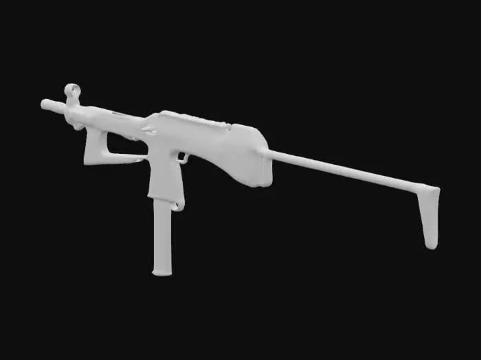 3D model for Submachine Gun