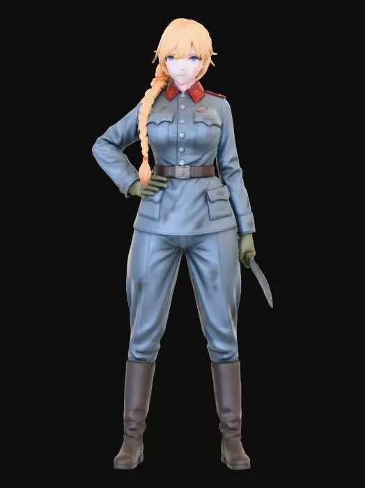 3D model for Warrior Stance