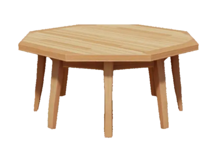 creame una mesa escolar hexagonal - Education 3D model, vytvořený pomocí AI