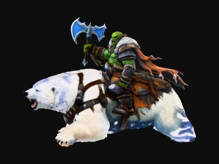 3D model for Orc and Polar Beast in the Northern Lights