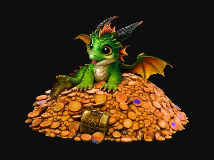 3D model for Dragon's Treasurekeeper