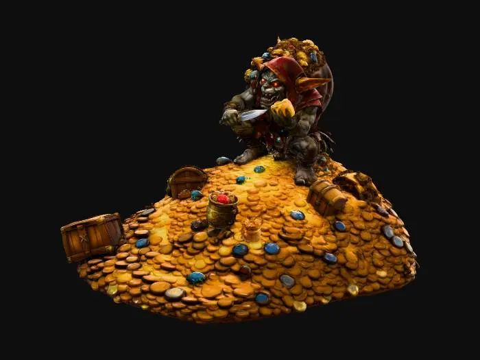 3D model for Goblin's Treasure Hoard