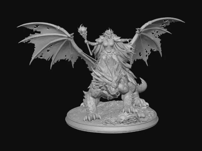 3D model for Sorceress on Fiery Dragon