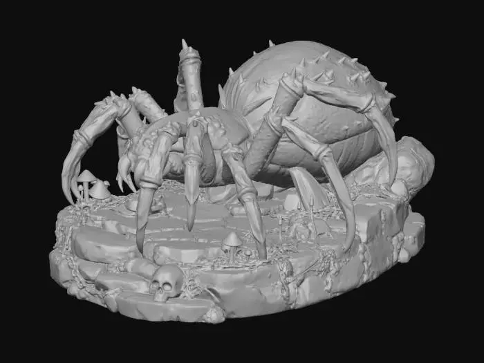 3D model for Crimson Maw Spider of the Shattered Crag