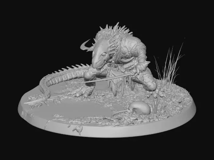 3D model for Lichenbound Wyrm