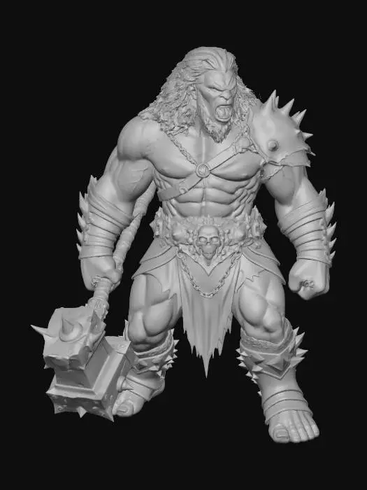 3D model for giant troll